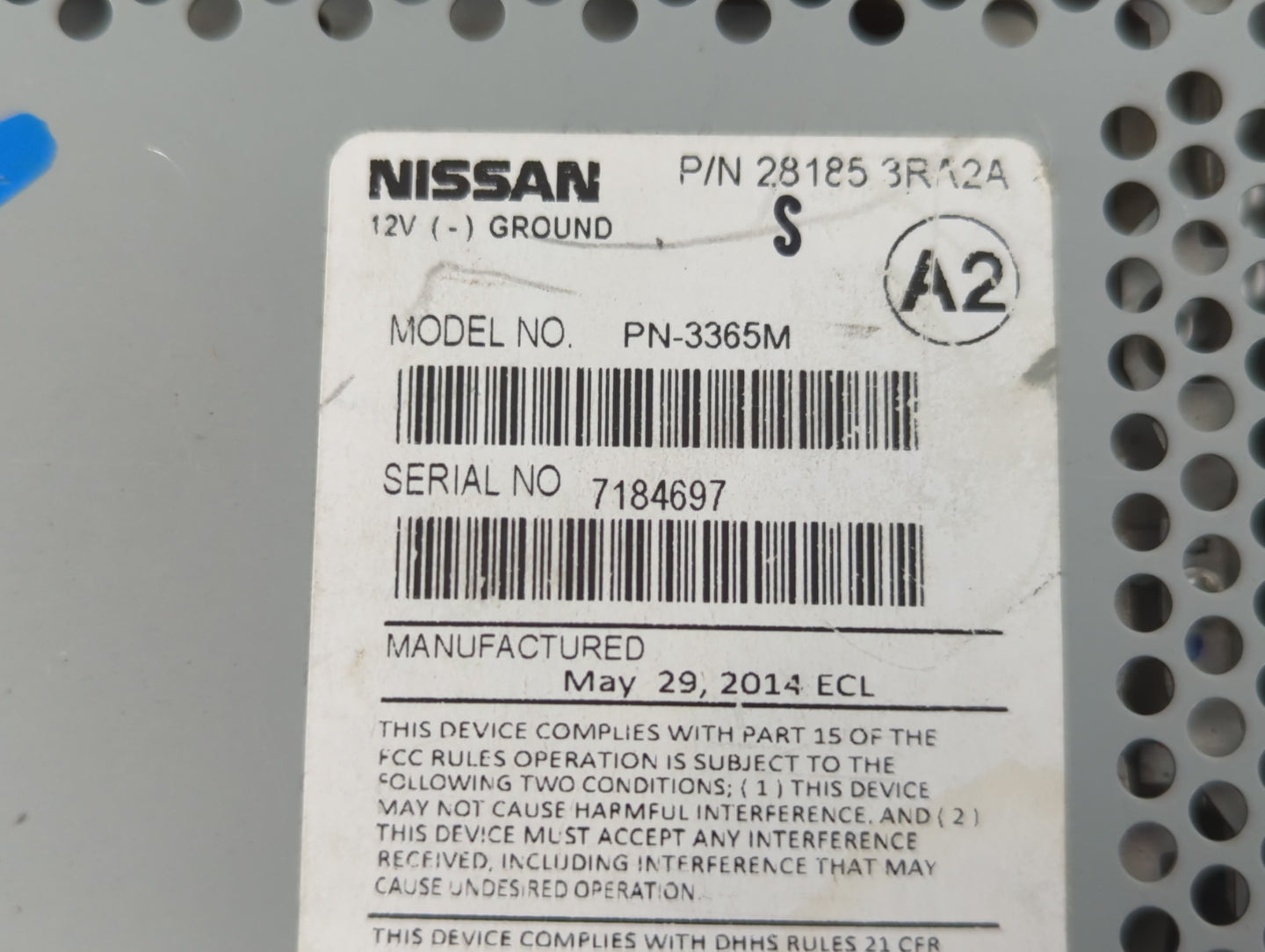 2013-2014 Nissan Sentra Am Fm Cd Player Radio Receiver - Oemusedautoparts1.com