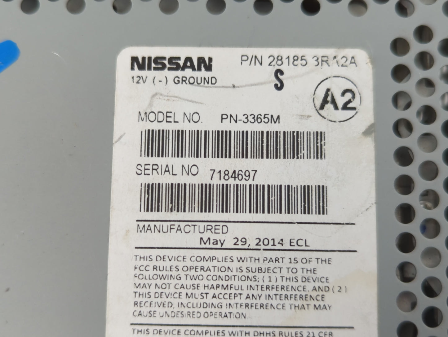 2013-2014 Nissan Sentra Am Fm Cd Player Radio Receiver - Oemusedautoparts1.com