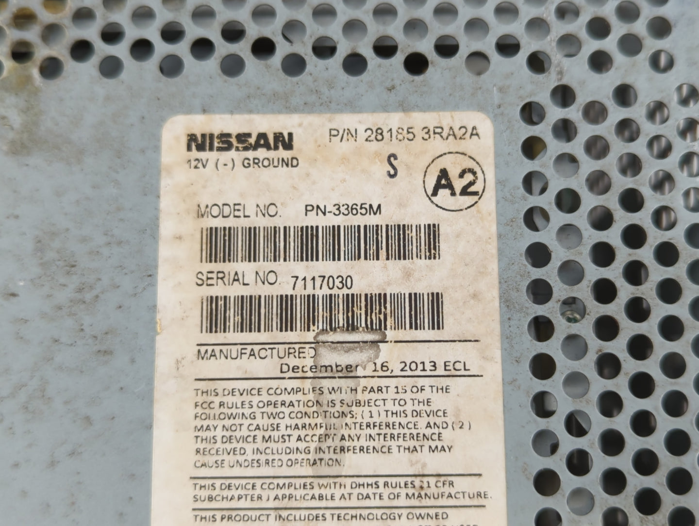 2013-2014 Nissan Sentra Am Fm Cd Player Radio Receiver - Oemusedautoparts1.com