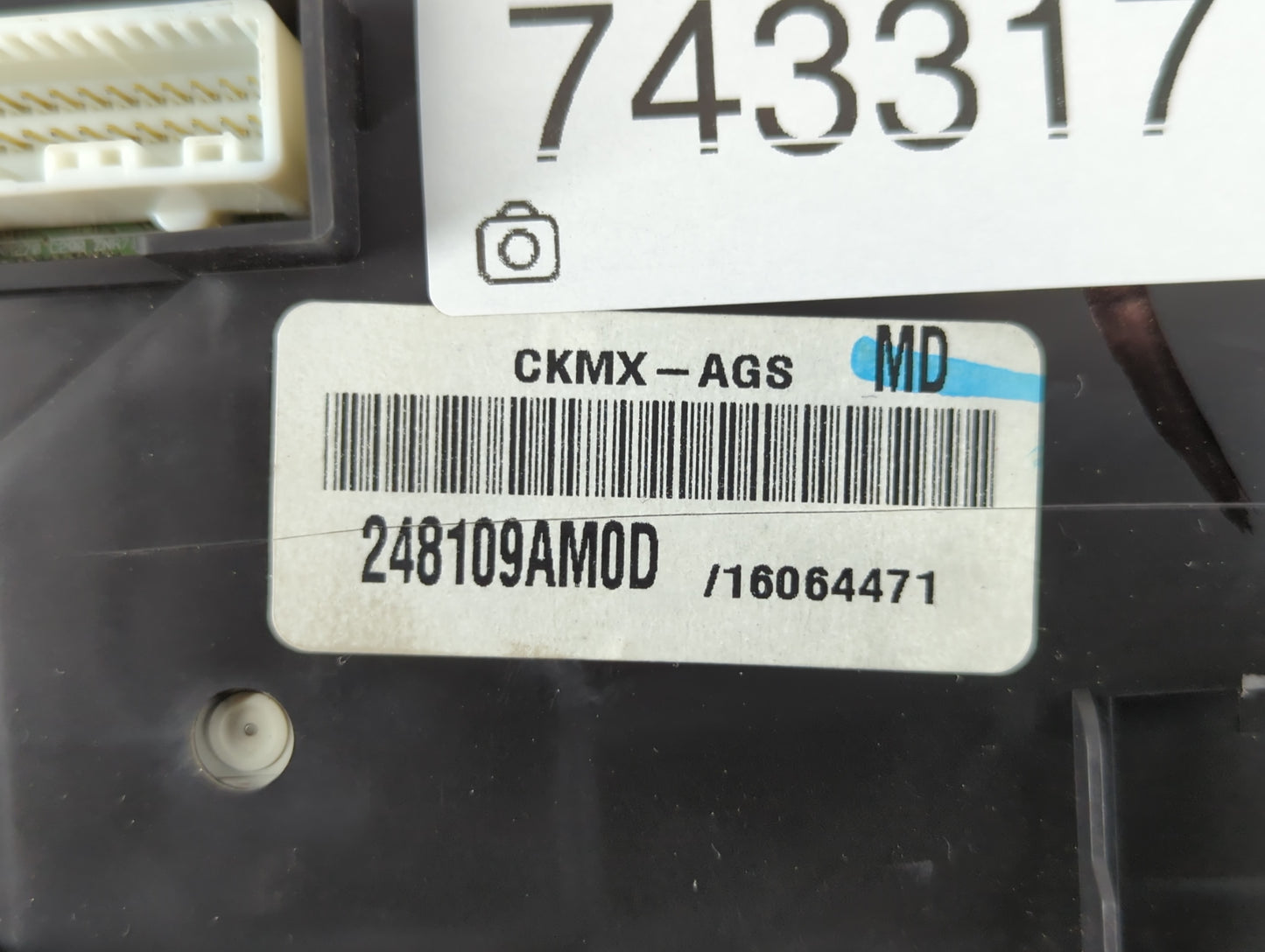 2013-2014 Nissan Sentra Instrument Cluster Speedometer Gauges P/N:16064471 248109AM0D, CKMX-AGS Fits Fits 2013 2014 OEM Used