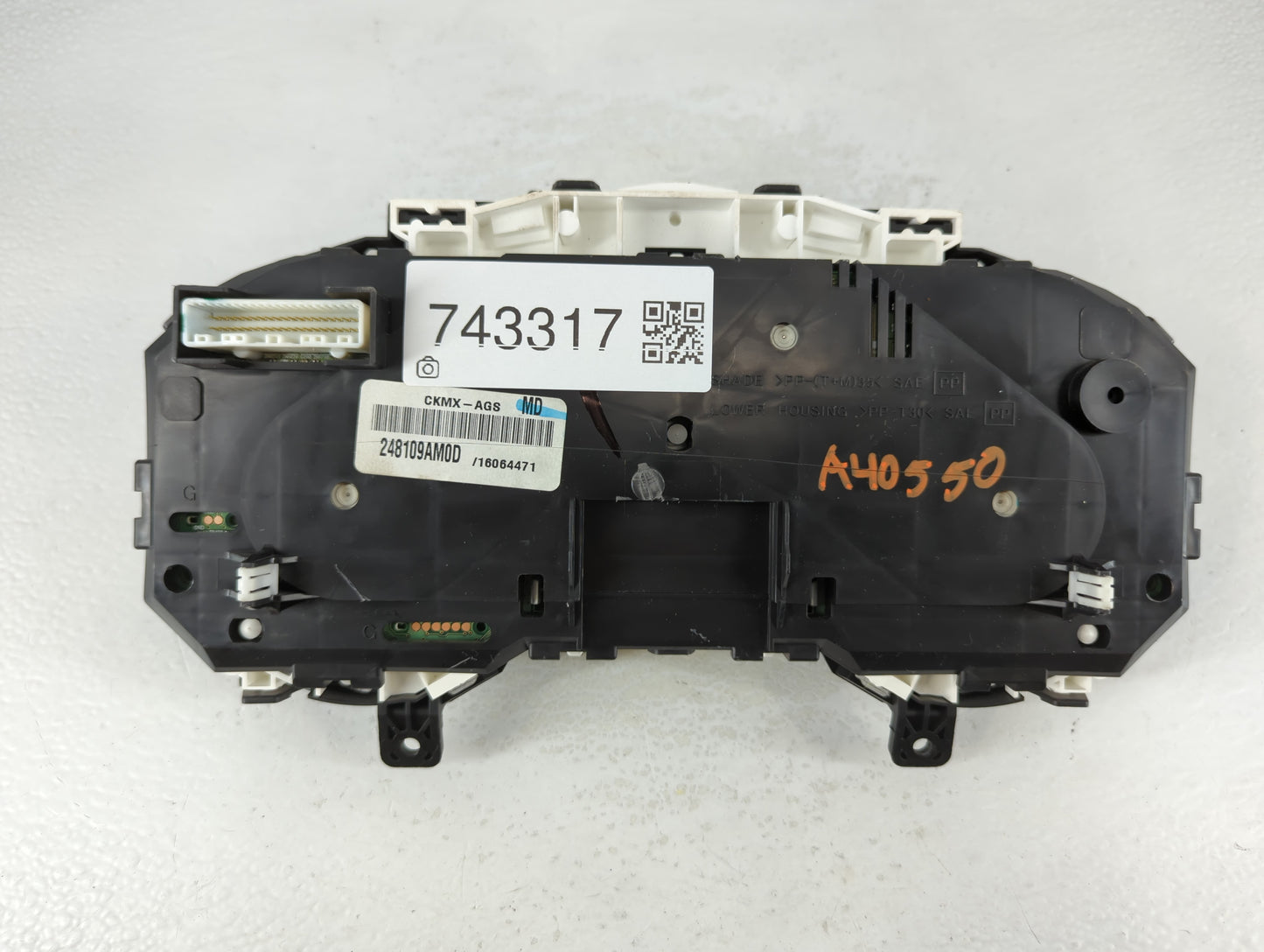 2013-2014 Nissan Sentra Instrument Cluster Speedometer Gauges P/N:16064471 248109AM0D, CKMX-AGS Fits Fits 2013 2014 OEM Used