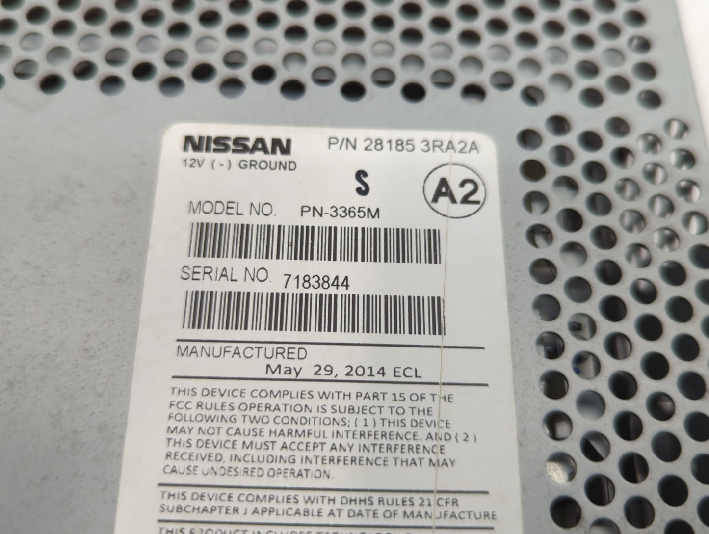2013-2014 Nissan Sentra Am Fm Cd Player Radio Receiver - Oemusedautoparts1.com