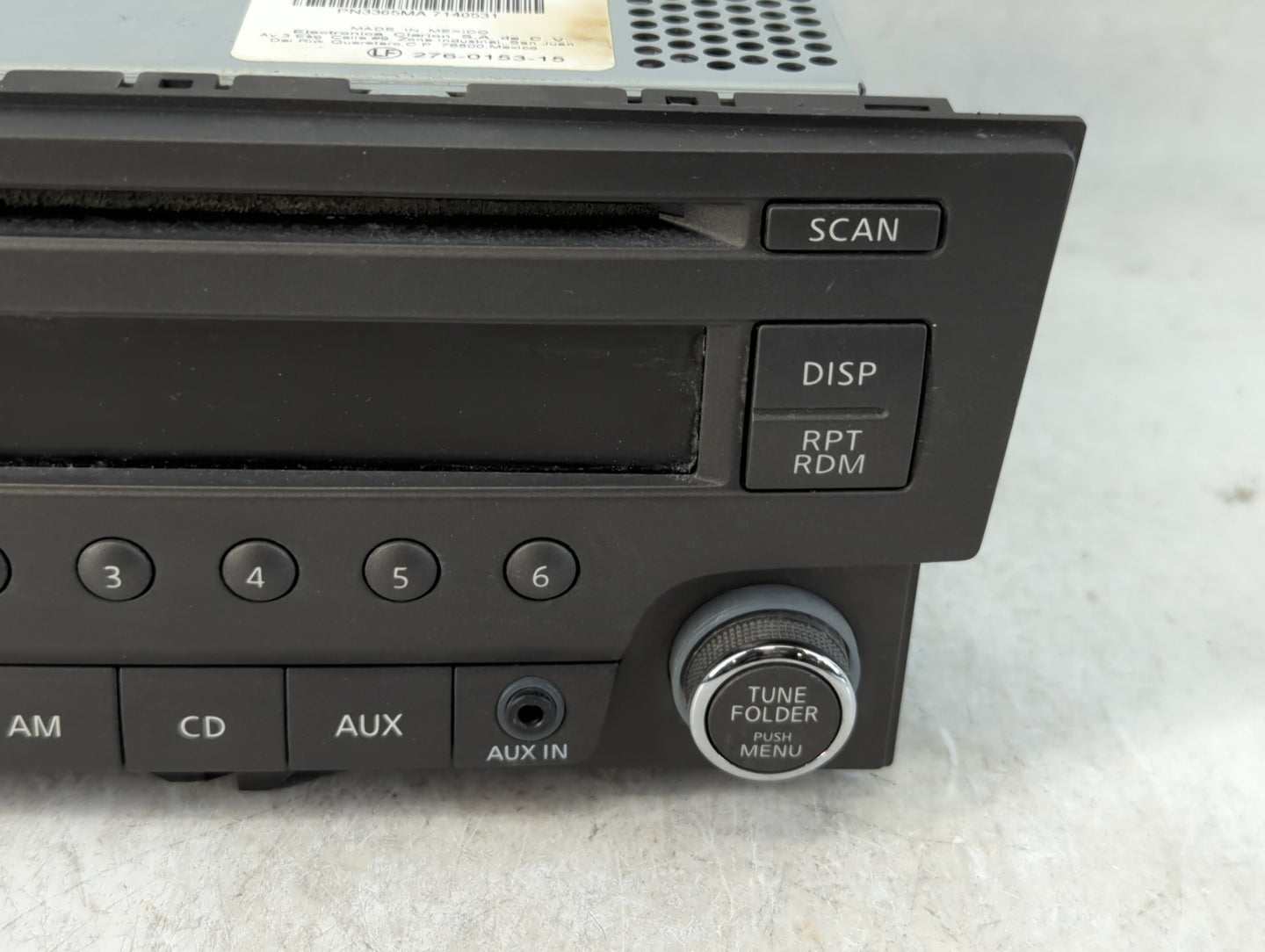 2013-2014 Nissan Sentra Radio AM FM Cd Player Receiver Replacement P/N:28185 3RA2A Fits Fits 2013 2014 OEM Used Auto Parts -