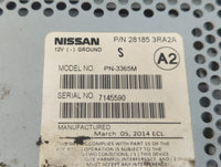 2013-2014 Nissan Sentra Radio AM FM Cd Player Receiver Replacement P/N:28185 3RA2A Fits Fits 2013 2014 OEM Used Auto Parts -