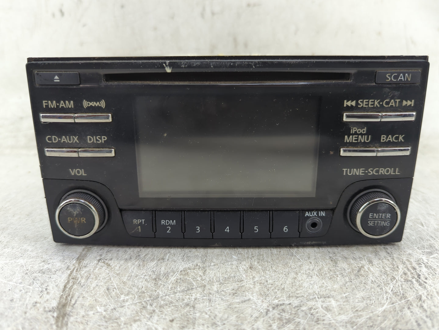 2013-2014 Nissan Titan Radio AM FM Cd Player Receiver Replacement P/N:28185 9FM2A CQ-FN92E14J Fits Fits 2013 2014 OEM Used A