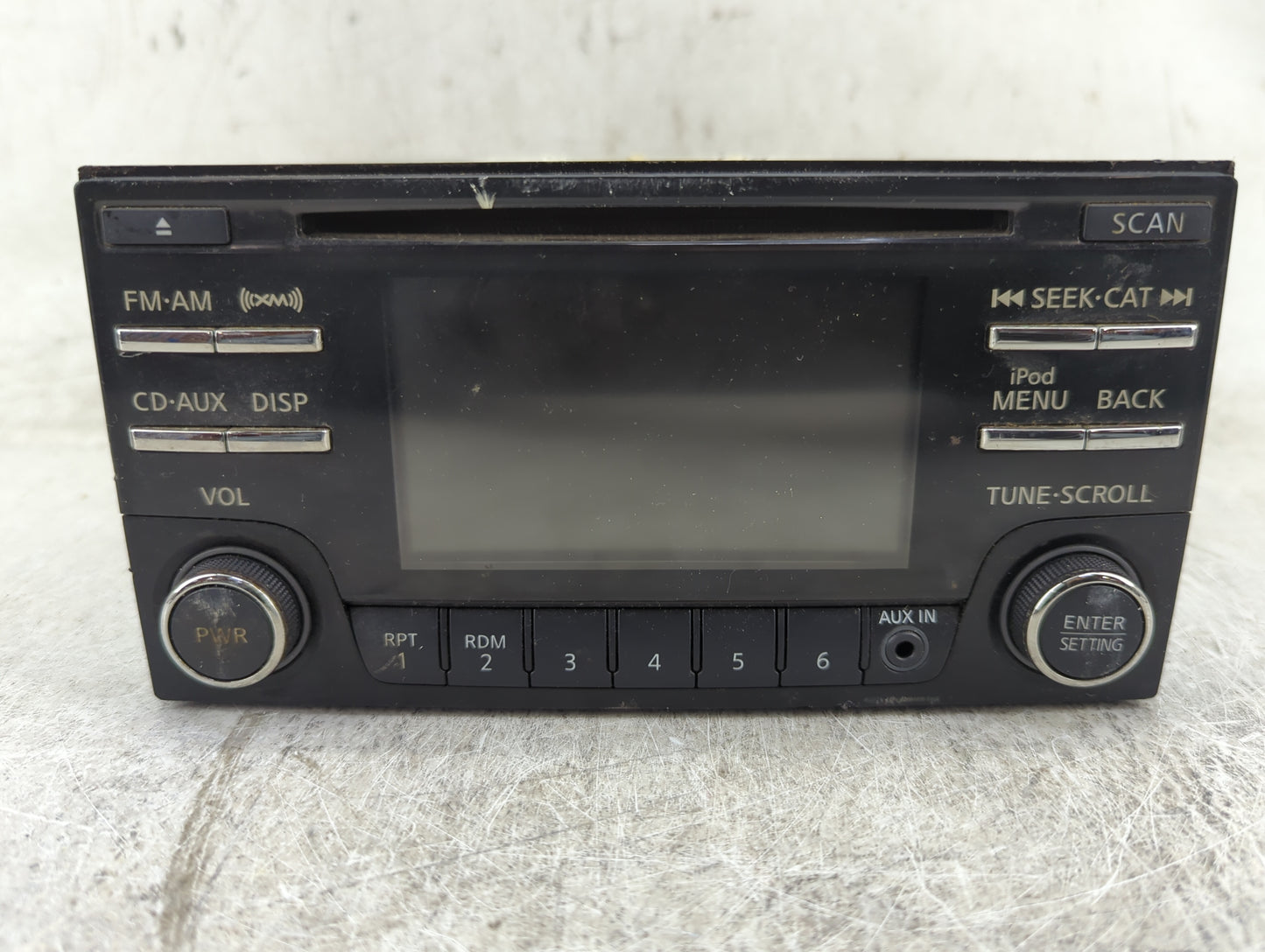 2013-2014 Nissan Titan Radio AM FM Cd Player Receiver Replacement P/N:28185 9FM2A CQ-FN92E14J Fits Fits 2013 2014 OEM Used A
