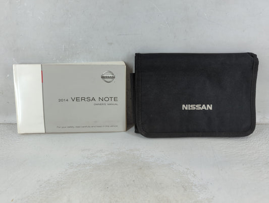 2014 Nissan Versa Owners Manual Book Guide P/N:OM14E 0E12U0 OEM Used Auto Parts - Oemusedautoparts1.com