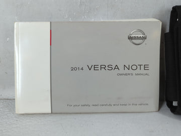 2014 Nissan Versa Owners Manual Book Guide P/N:OM14E 0E12U0 OEM Used Auto Parts