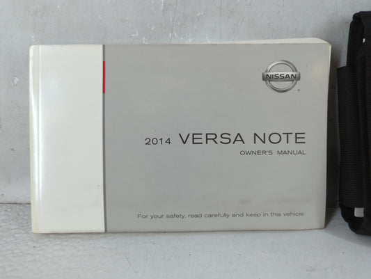 2014 Nissan Versa Owners Manual Book Guide P/N:OM14E 0E12U0 OEM Used Auto Parts