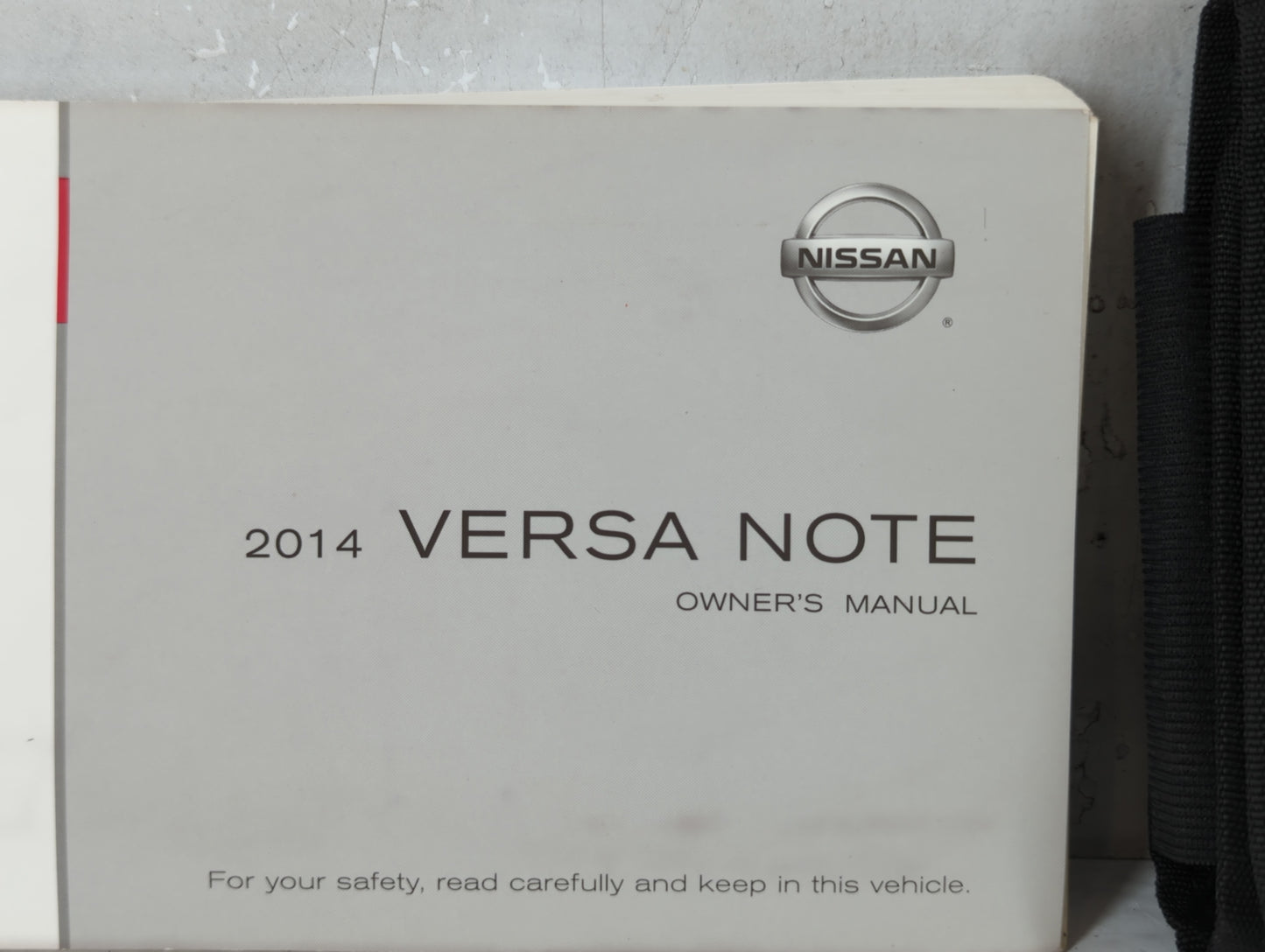 2014 Nissan Versa Owners Manual Book Guide P/N:OM14E 0E12U0 OEM Used Auto Parts - Oemusedautoparts1.com