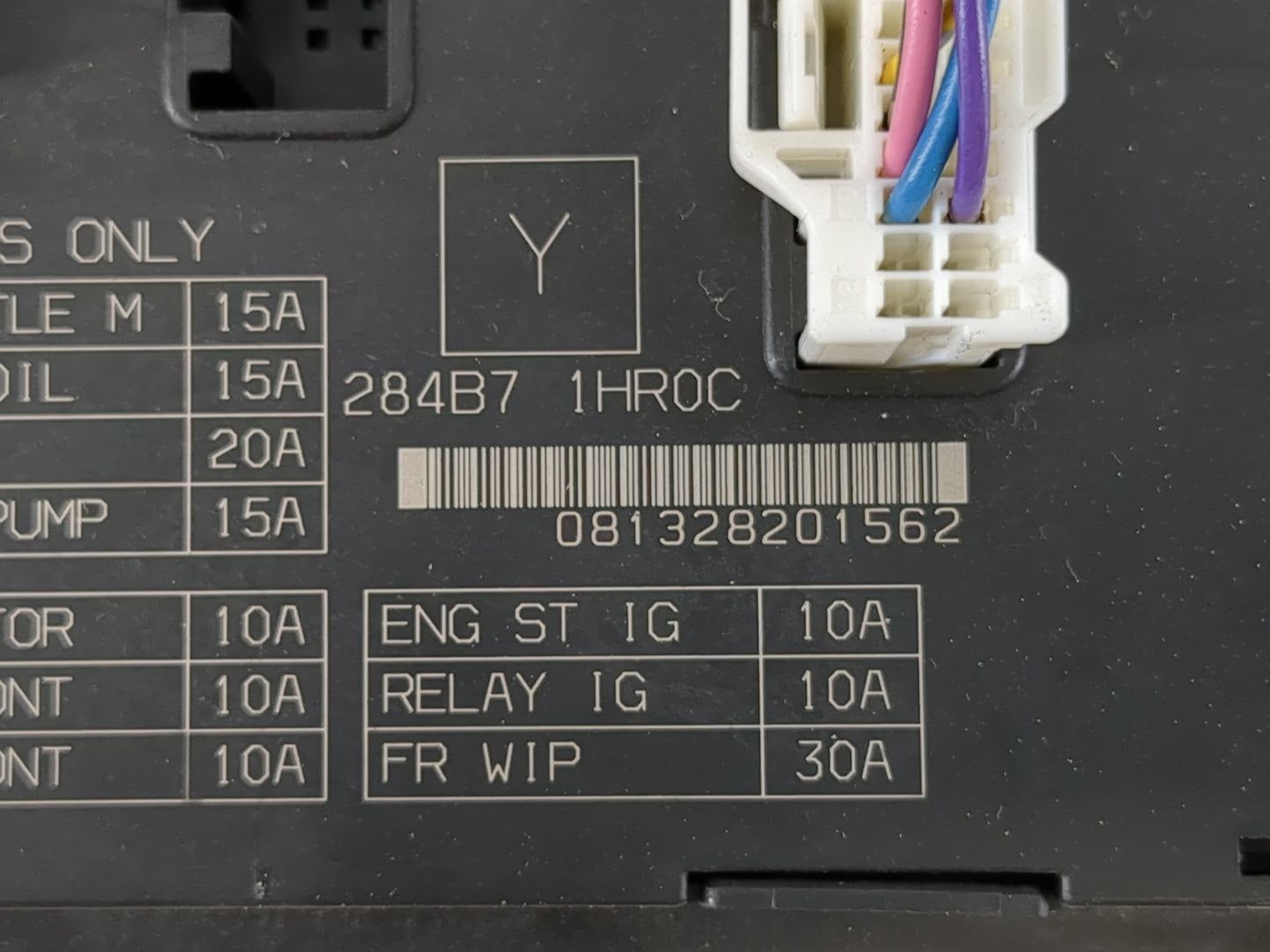 2013-2019 Nissan Versa Fusebox Fuse Box Panel Relay Module P/N:284B7 1HR0C Fits Fits 2013 2014 2015 2016 2017 2018 2019 OEM 