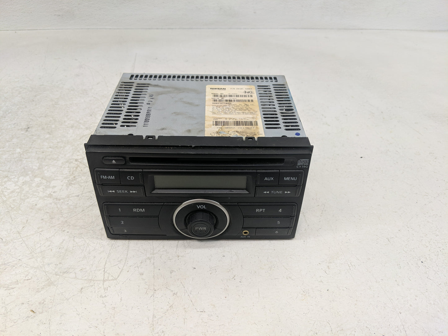 2012-2014 Nissan Versa Radio AM FM Cd Player Receiver Replacement P/N:28185 3AN0A Fits Fits 2012 2013 2014 OEM Used Auto Par