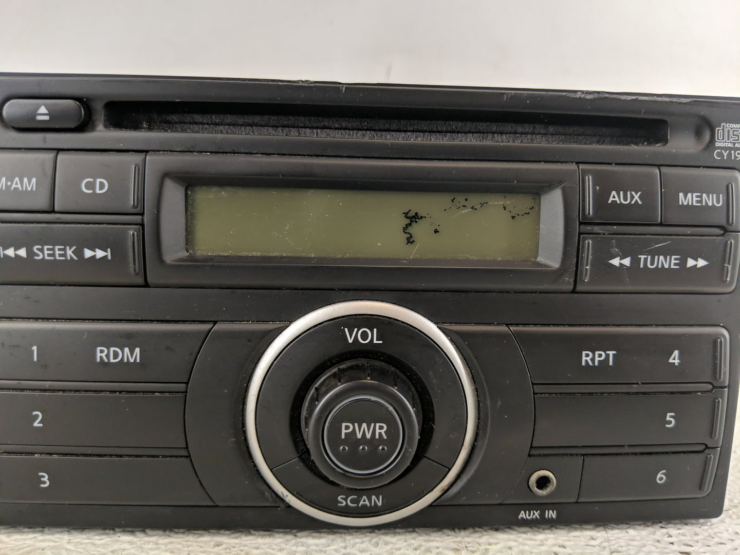 2012-2014 Nissan Versa Radio AM FM Cd Player Receiver Replacement P/N:28185 3AN0A Fits Fits 2012 2013 2014 OEM Used Auto Par