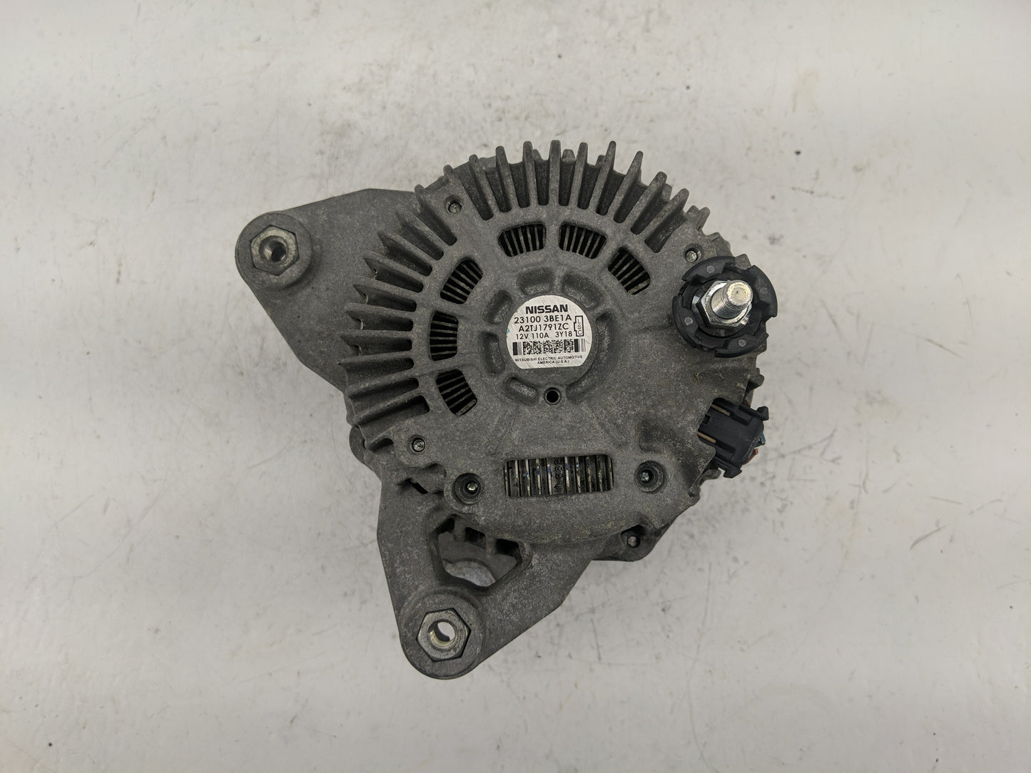 2012-2019 Nissan Versa Alternator Replacement Generator Charging Assembly Engine OEM P/N:23100 3BE1A Fits OEM Used Auto Part