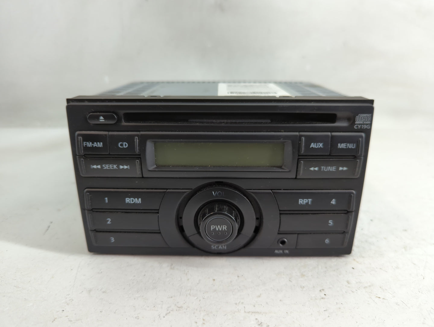 2012-2014 Nissan Versa Radio AM FM Cd Player Receiver Replacement P/N:28185 3AN0A Fits Fits 2012 2013 2014 OEM Used Auto Par