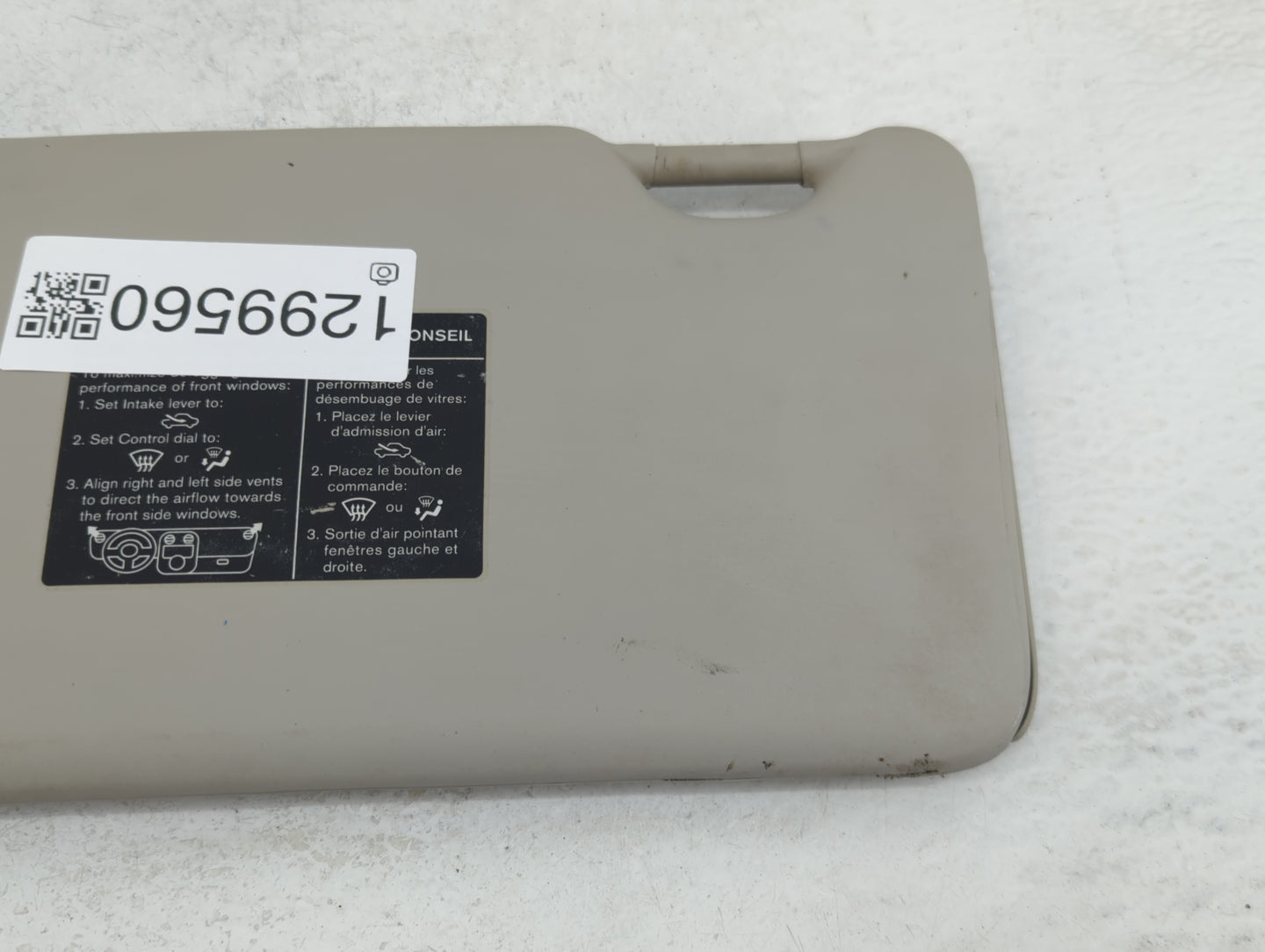 2012-2015 Nissan Versa Sun Visor Shade Replacement Driver Left Mirror Fits Fits 2012 2013 2014 2015 OEM Used Auto Parts - Oe