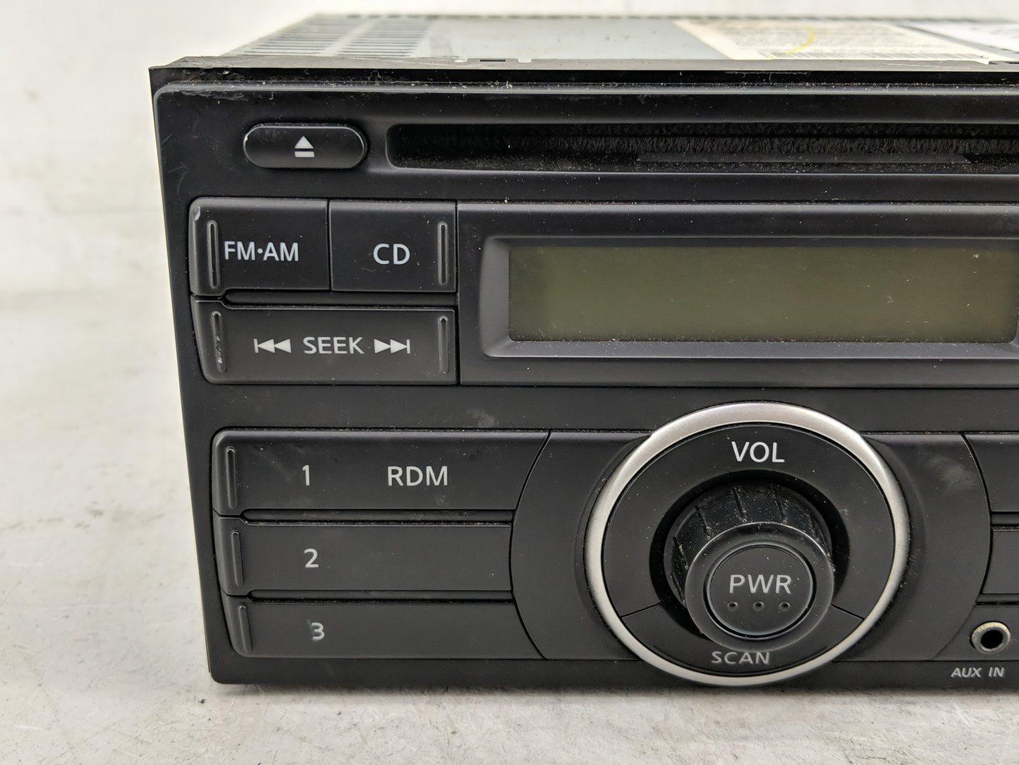 2012-2014 Nissan Versa Radio AM FM Cd Player Receiver Replacement P/N:28185 3AN0A Fits Fits 2012 2013 2014 OEM Used Auto Par