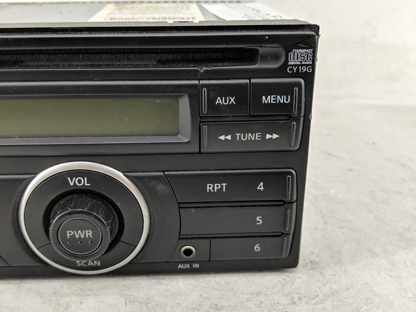 2012-2014 Nissan Versa Radio AM FM Cd Player Receiver Replacement P/N:28185 3AN0A Fits Fits 2012 2013 2014 OEM Used Auto Par