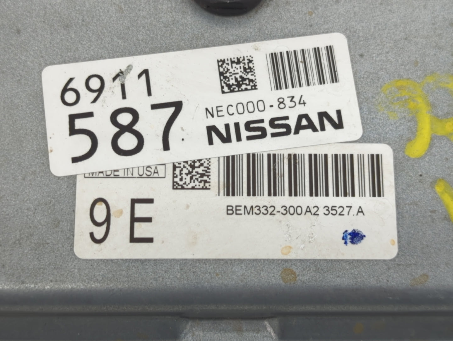 2014-2018 Nissan Versa PCM Engine Control Computer ECU ECM PCU OEM P/N:BEM332-300 NEC000-834 Fits Fits 2014 2015 2016 2017 2