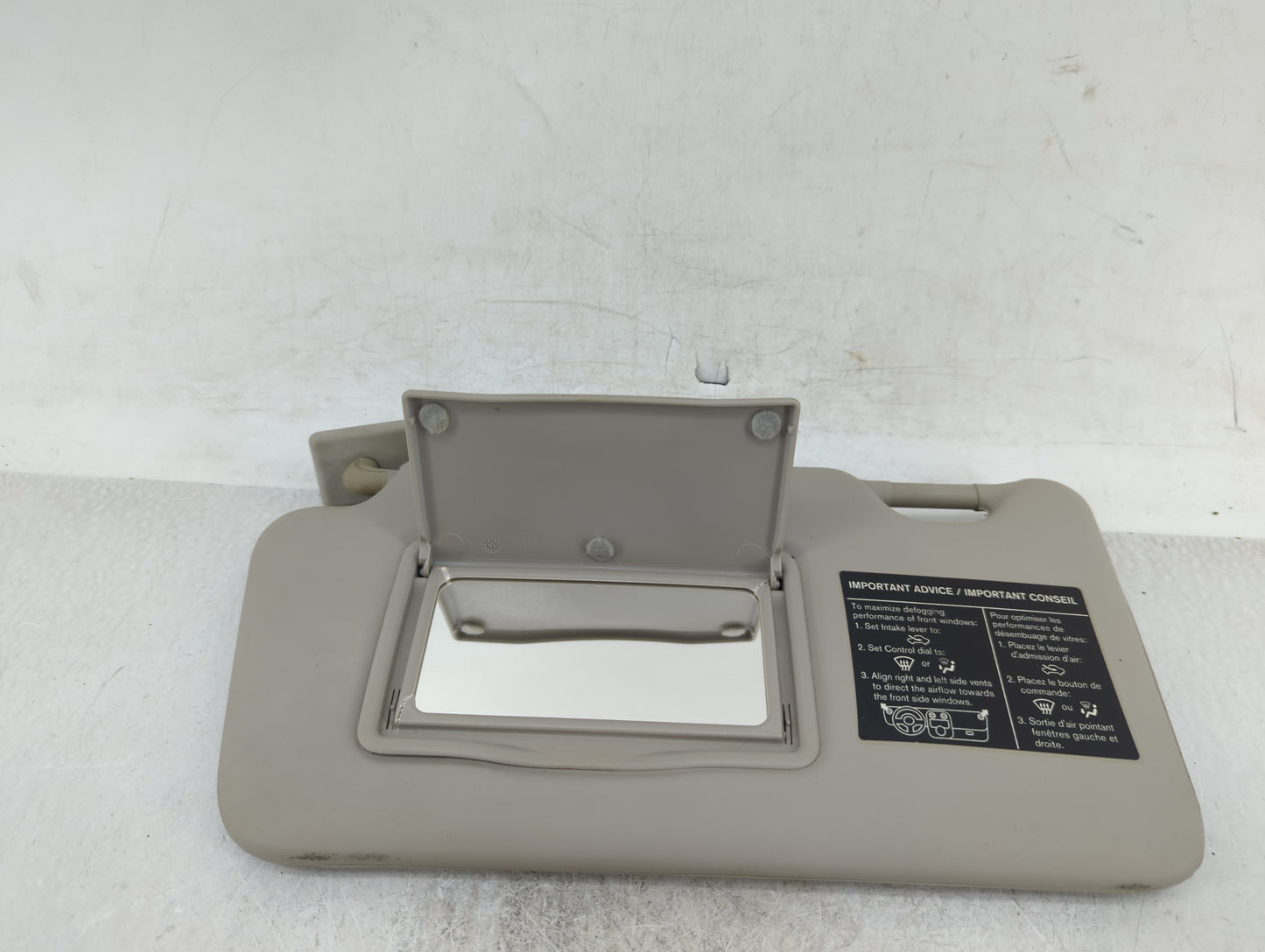 2012-2015 Nissan Versa Sun Visor Shade Replacement Driver Left Mirror Fits Fits 2012 2013 2014 2015 OEM Used Auto Parts - Oe