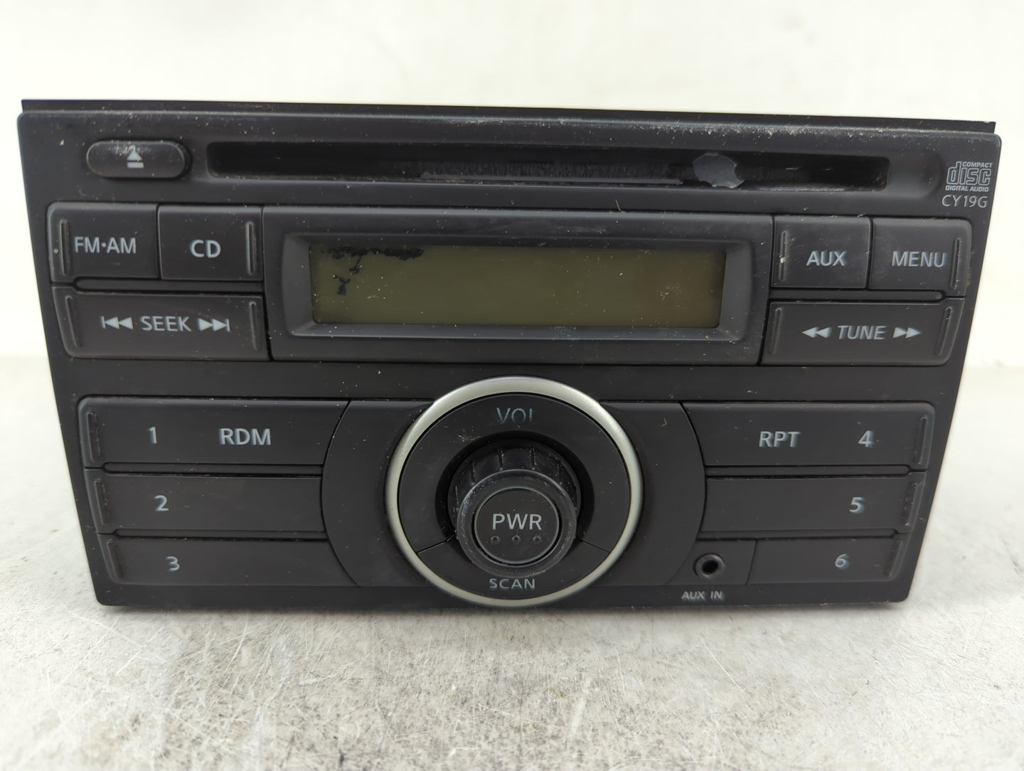 2012-2014 Nissan Versa Radio AM FM Cd Player Receiver Replacement P/N:28185-3AN0A Fits Fits 2012 2013 2014 OEM Used Auto Par