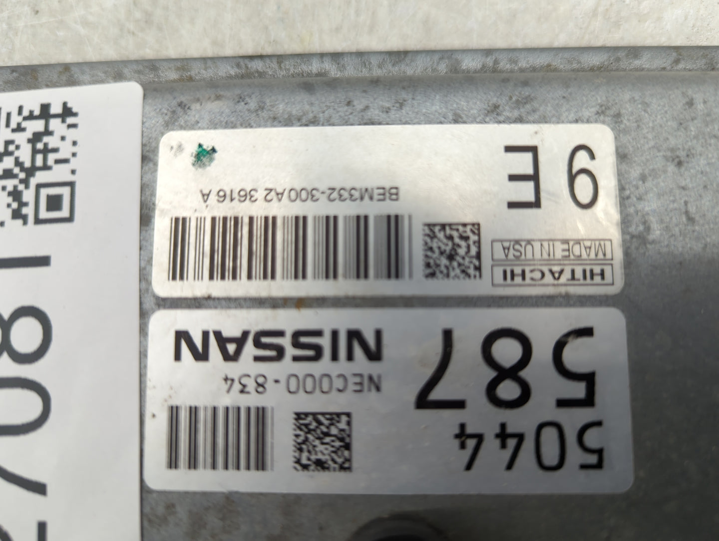 2014-2018 Nissan Versa PCM Engine Control Computer ECU ECM PCU OEM P/N:NEC000-834 Fits Fits 2014 2015 2016 2017 2018 OEM Use