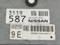 2014-2018 Nissan Versa PCM Engine Control Computer ECU ECM PCU OEM P/N:NEC000-834 BEM332-300A2 Fits Fits 2014 2015 2016 2017