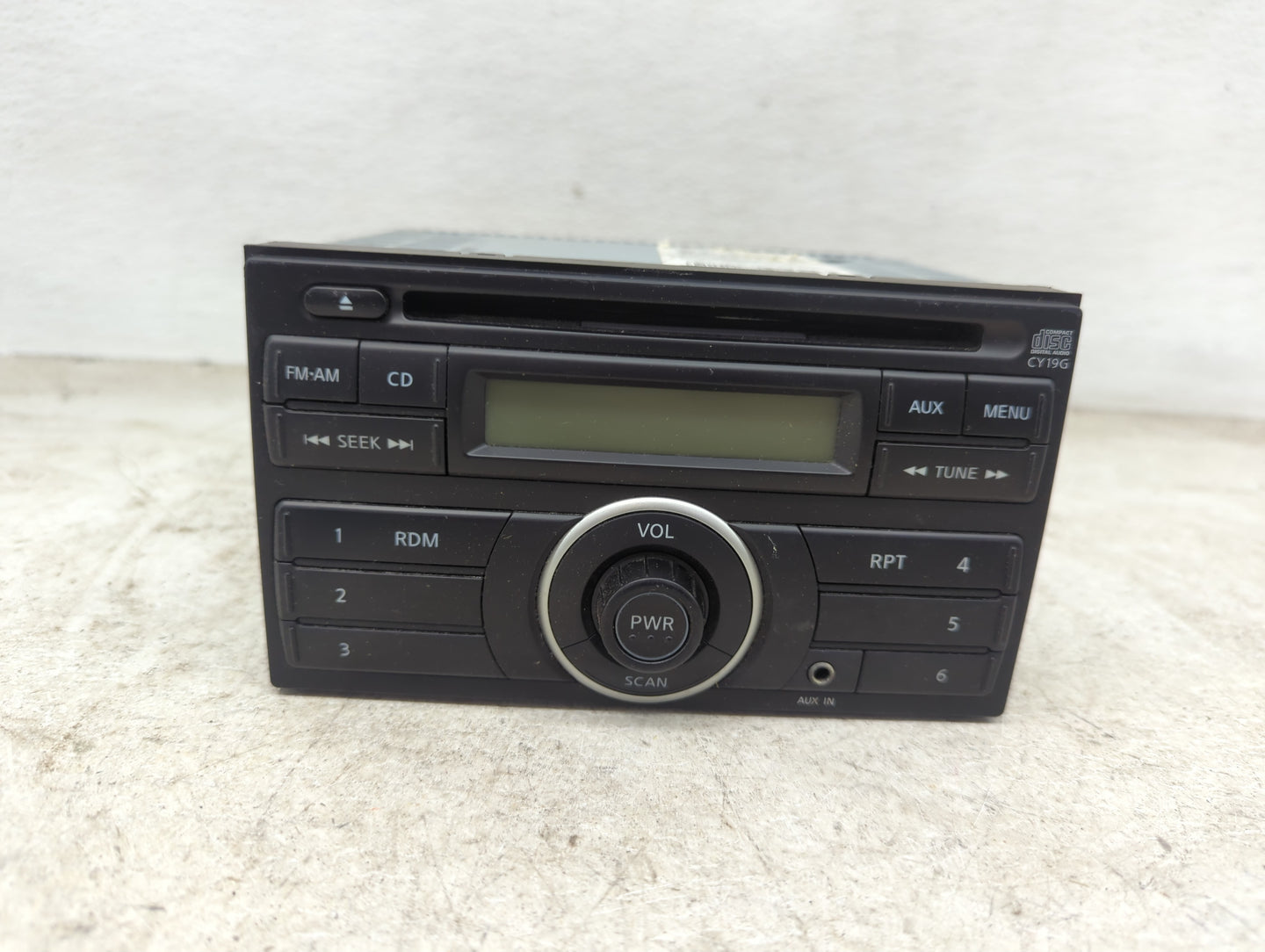 2012-2014 Nissan Versa Radio AM FM Cd Player Receiver Replacement P/N:28185 3AN0A PN-3089A Fits Fits 2012 2013 2014 OEM Used