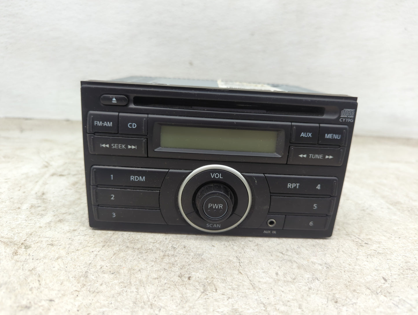 2012-2014 Nissan Versa Radio AM FM Cd Player Receiver Replacement P/N:28185 3AN0A PN-3089A Fits Fits 2012 2013 2014 OEM Used