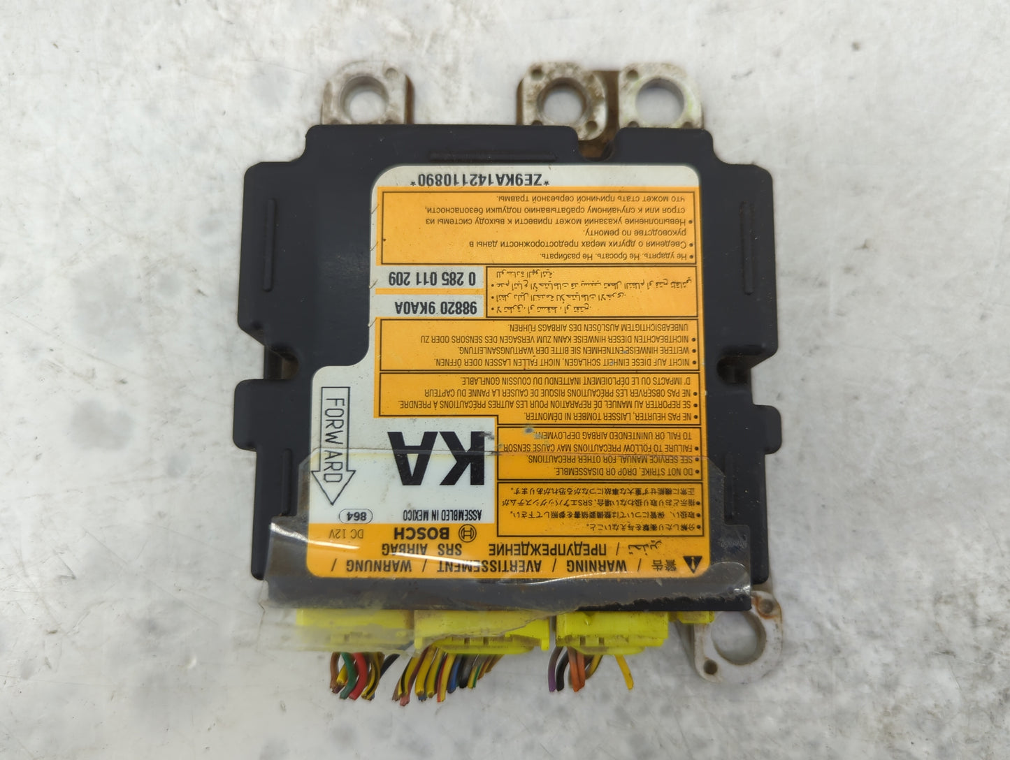 2013-2014 Nissan Versa Safety Restraint Srs Airbag Control Module - Oemusedautoparts1.com