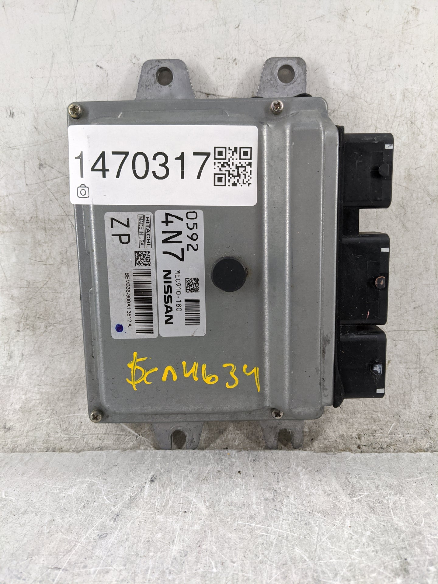 2014-2017 Nissan Versa PCM Engine Control Computer ECU ECM PCU OEM P/N:MEC910-180 BEM336-300A1 Fits Fits 2014 2015 2016 2017