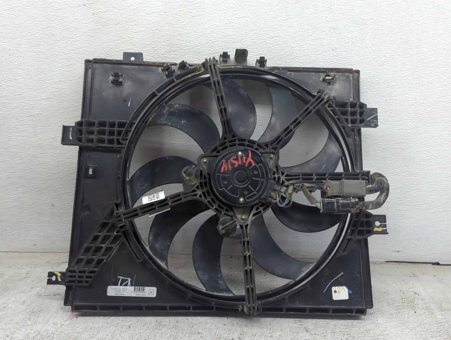 2012-2019 Nissan Versa Electric Radiator Cooling Fan Motor Assembly P/N:21403 3VB8A Fits OEM Used Auto Parts - Oemusedautopa