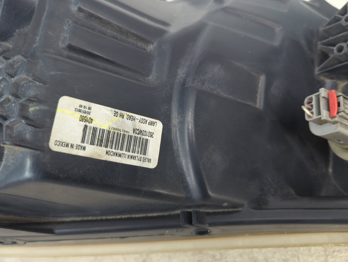 Nissan Versa Passenger Right Oem Head Light Headlight Lamp Black - Oemusedautoparts1.com