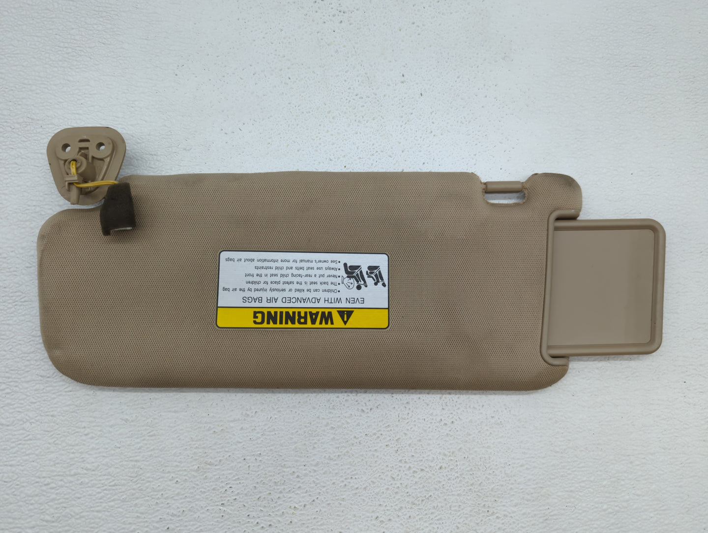 2013-2015 Nissan Versa Sun Visor Shade Replacement Passenger Right Mirror Fits Fits 2013 2014 2015 OEM Used Auto Parts - Oem