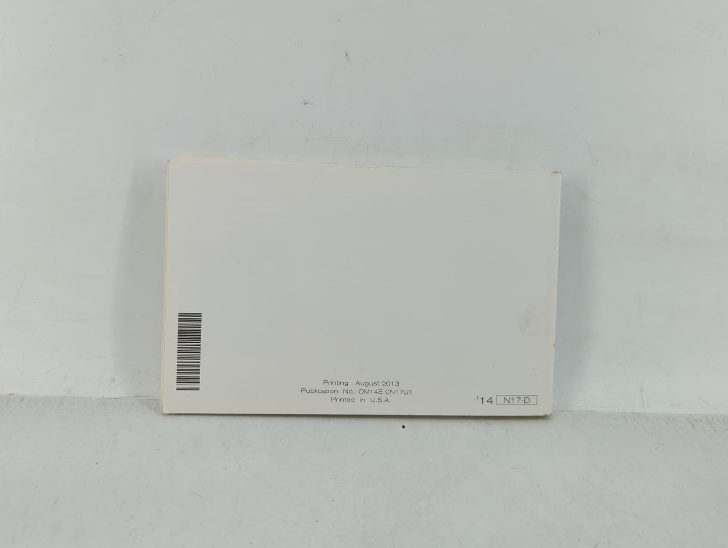 2014 Nissan Versa Owners Manual Book Guide OEM Used Auto Parts - Oemusedautoparts1.com