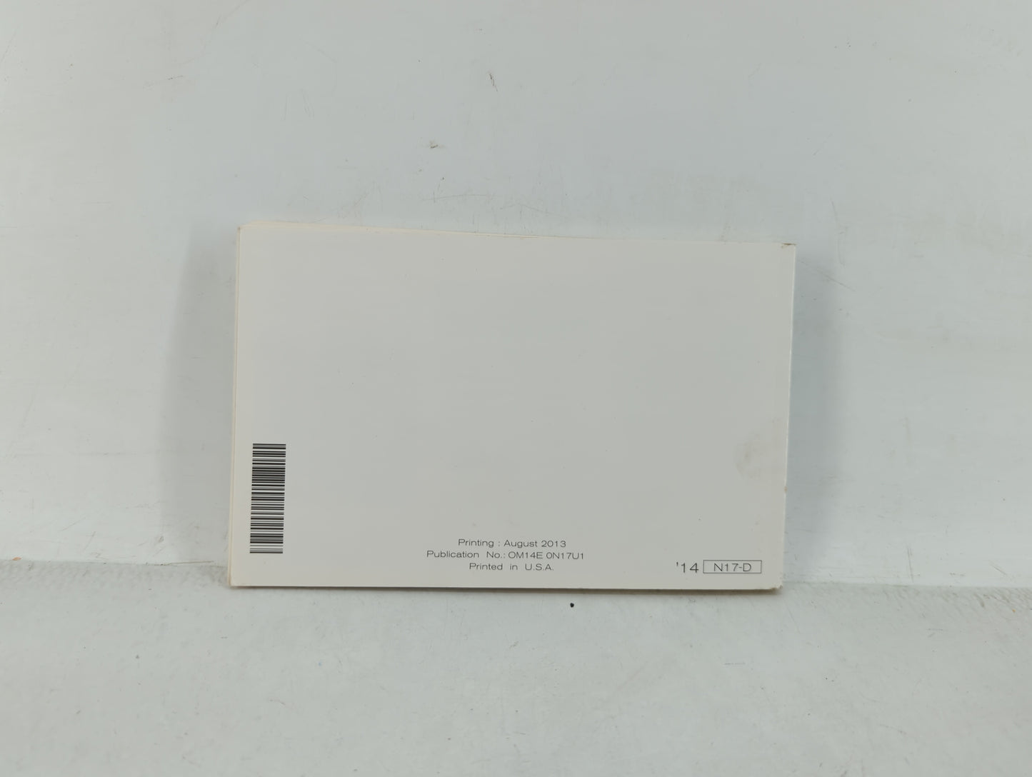 2014 Nissan Versa Owners Manual Book Guide OEM Used Auto Parts - Oemusedautoparts1.com