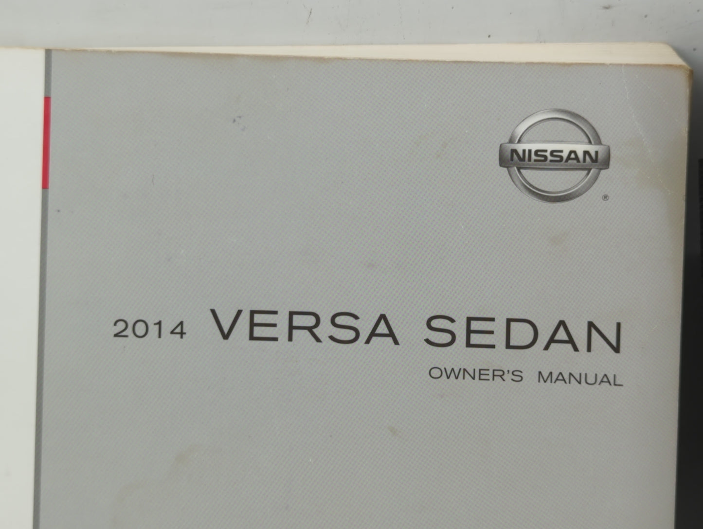 2014 Nissan Versa Owners Manual Book Guide OEM Used Auto Parts - Oemusedautoparts1.com