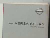 2014 Nissan Versa Owners Manual Book Guide OEM Used Auto Parts - Oemusedautoparts1.com