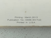 2014 Nissan Versa Owners Manual Book Guide OEM Used Auto Parts - Oemusedautoparts1.com