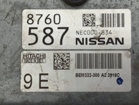 2014-2018 Nissan Versa PCM Engine Control Computer ECU ECM PCU OEM P/N:BEM332-300 A2 NEC000-834 Fits Fits 2014 2015 2016 201