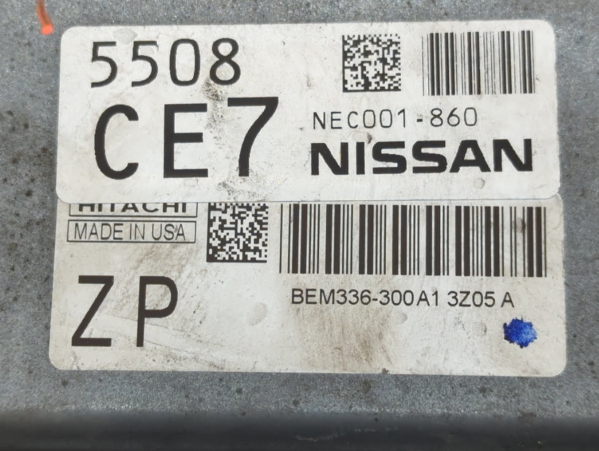 2014-2017 Nissan Versa PCM Engine Control Computer ECU ECM PCU OEM P/N:NEC001-860 Fits 2014 2015 2016 2017 OEM Used Auto Par