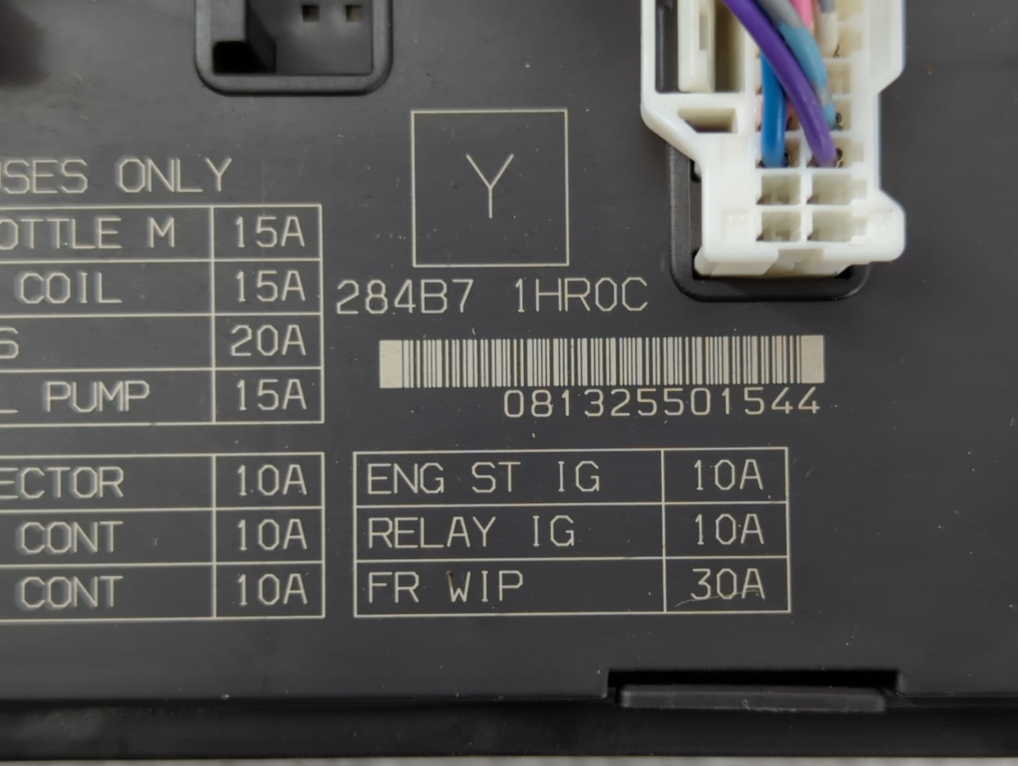 2013-2019 Nissan Versa Fusebox Fuse Box Panel Relay Module P/N:284B7 1HR0C Fits Fits 2013 2014 2015 2016 2017 2018 2019 OEM 