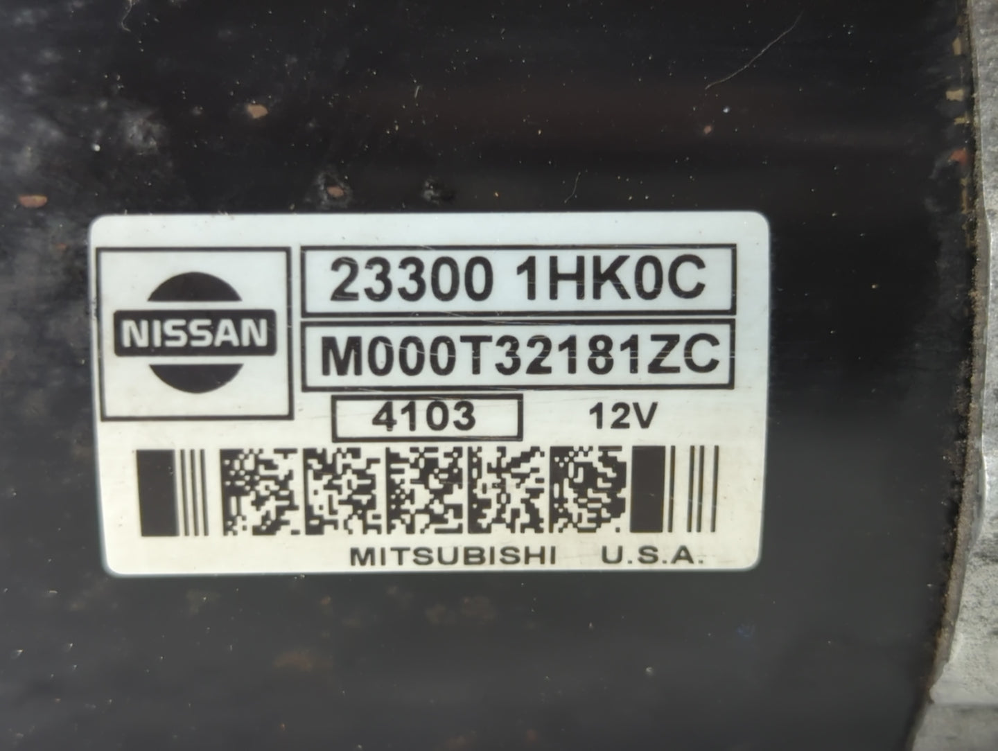 2012-2019 Nissan Versa Car Starter Motor Solenoid OEM P/N:M000T32181ZC 23300 1HK0C Fits OEM Used Auto Parts - Oemusedautopar