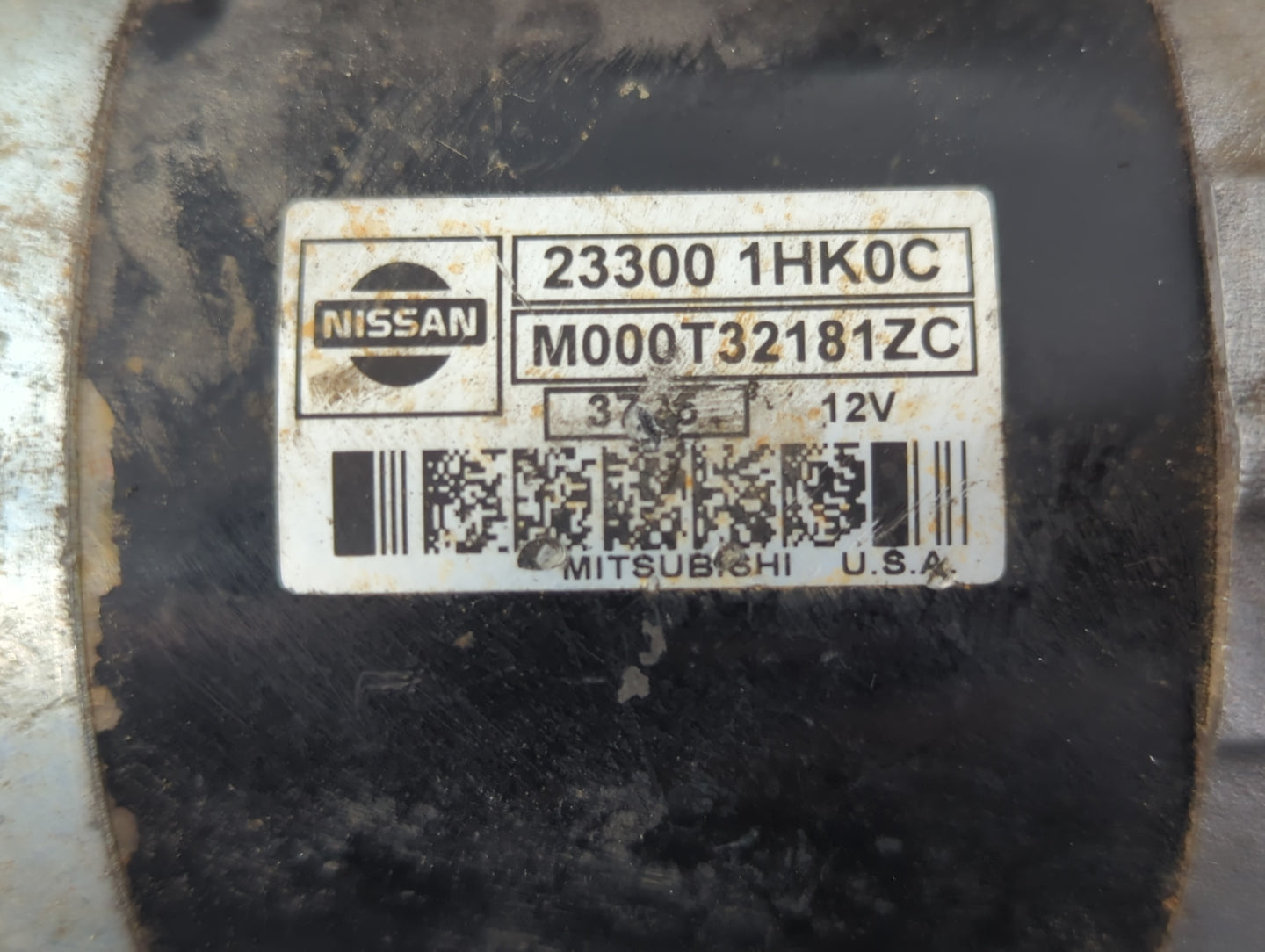 2012-2014 Nissan Versa Car Starter Motor Solenoid OEM P/N:M000T32181ZC 23300 1HK0C Fits Fits 2012 2014 OEM Used Auto Parts -