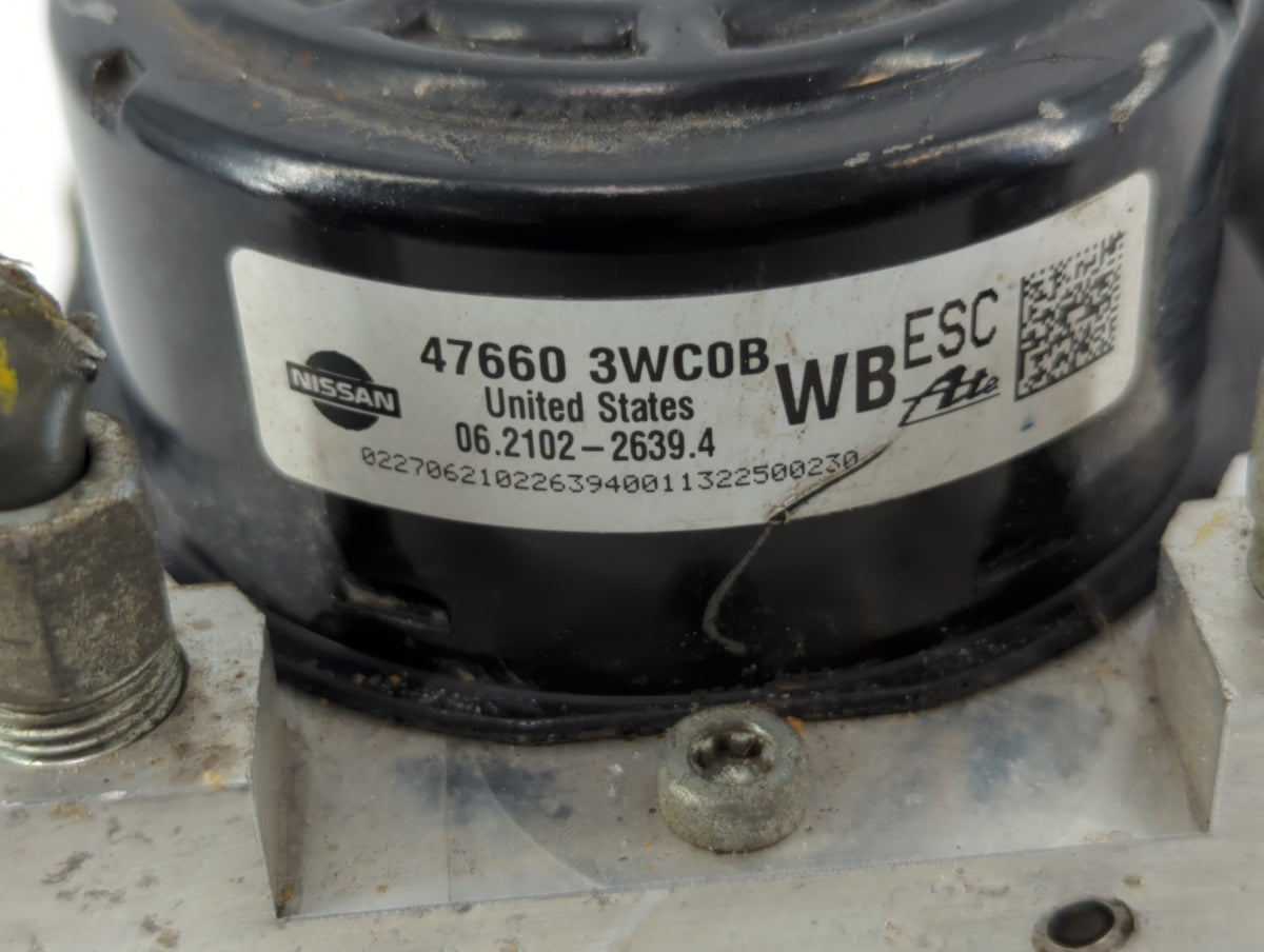 2014-2019 Nissan Versa Anti-Lock Brake ABS Pump Module Actuator OEM P/N:47660 3WC0B Fits Fits 2014 2015 2016 2017 2018 2019 