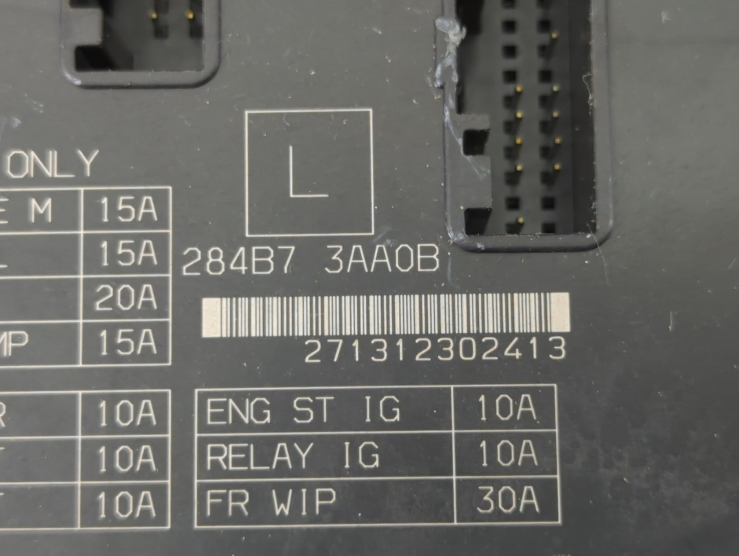 2013-2019 Nissan Versa Fusebox Fuse Box Panel Relay Module P/N:284B7 3AA0B Fits Fits 2013 2014 2015 2016 2017 2018 2019 OEM 