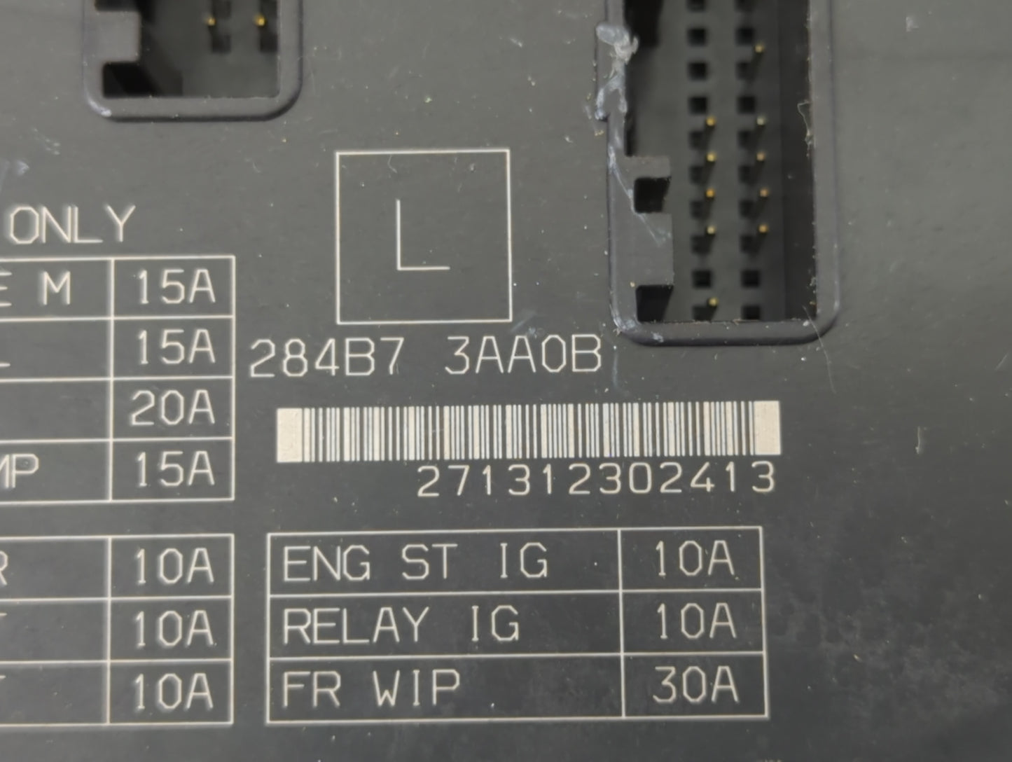 2013-2019 Nissan Versa Fusebox Fuse Box Panel Relay Module P/N:284B7 3AA0B Fits Fits 2013 2014 2015 2016 2017 2018 2019 OEM 