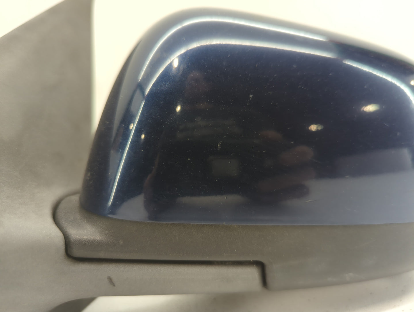 2012-2014 Nissan Versa Driver Left Side View Manual Door Mirror Blue - Oemusedautoparts1.com