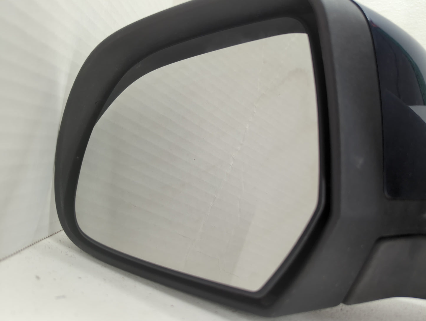 2012-2014 Nissan Versa Driver Left Side View Manual Door Mirror Blue - Oemusedautoparts1.com