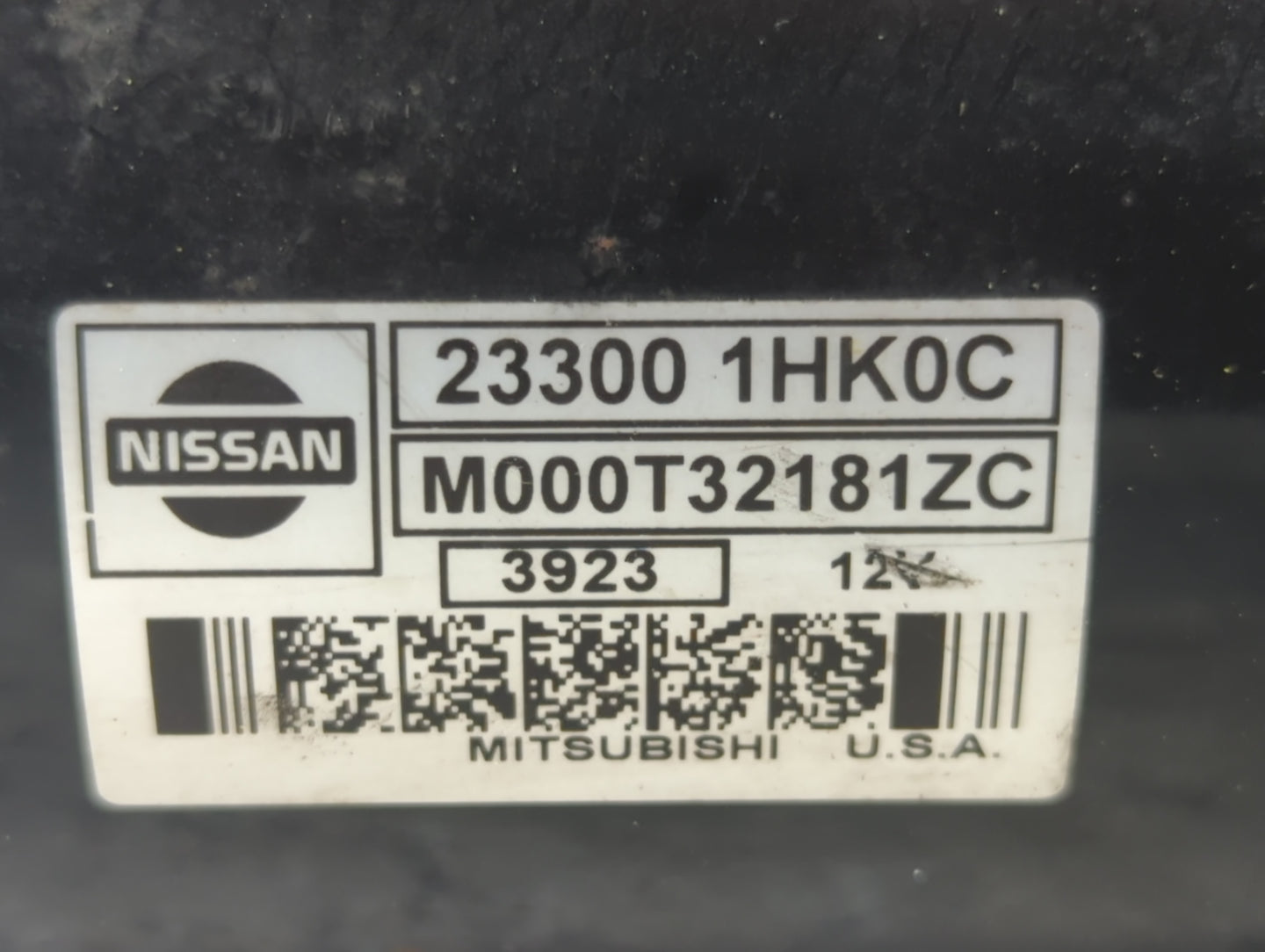 2012-2019 Nissan Versa Car Starter Motor Solenoid OEM P/N:M000T32181ZC 23300 1HK0C Fits OEM Used Auto Parts - Oemusedautopar